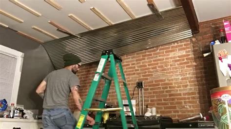 galvanized corrugated metal installation